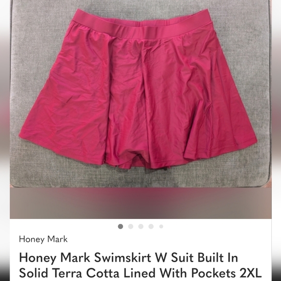 Honeymark Basil Wrap Swim Top — Terra Cotta Red - Picture 2 of 2